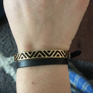 Gold & Black Wrap Around Bangle